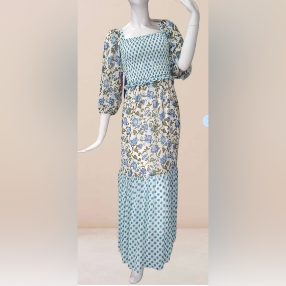 NWT Floral Smock Dress - Picture 6 of 7